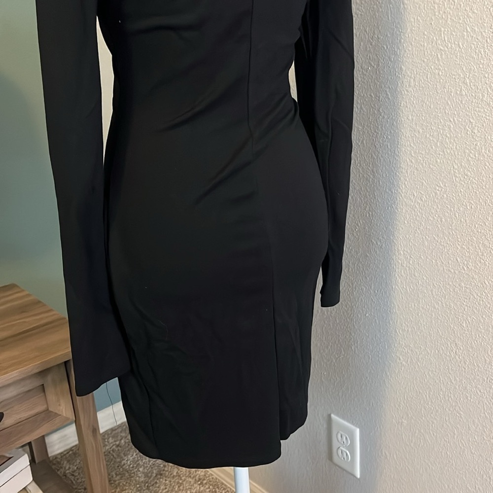 Silence + Noise Deep VNeck Faux Wrap Dress Size Small - Picture 6 of 15